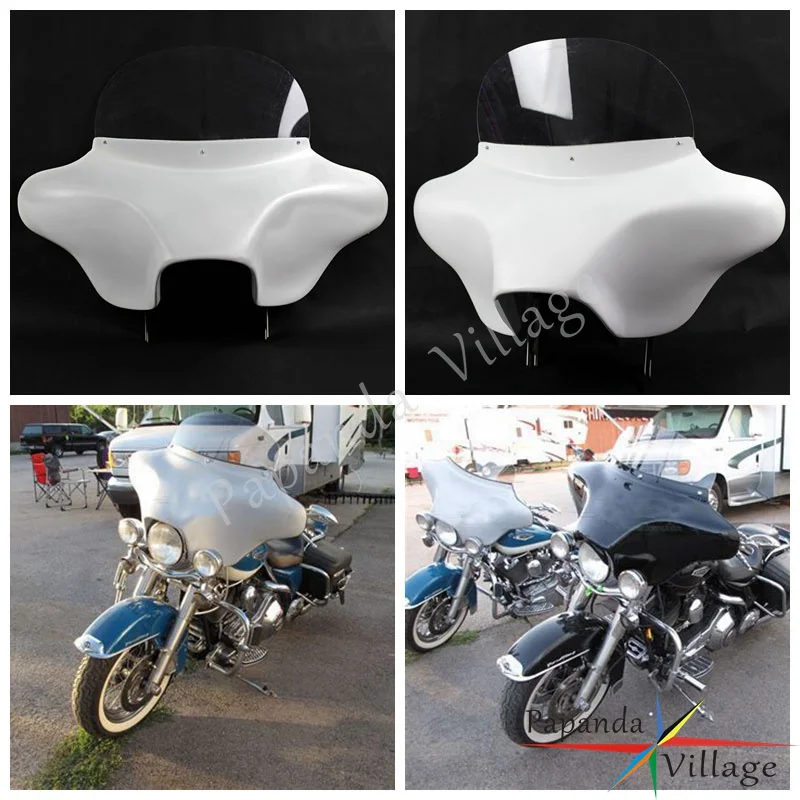 Белый вырезанный съемный обтекатель Papanda 6x9 для Harley Road King Custom Classic FLHRC 1994