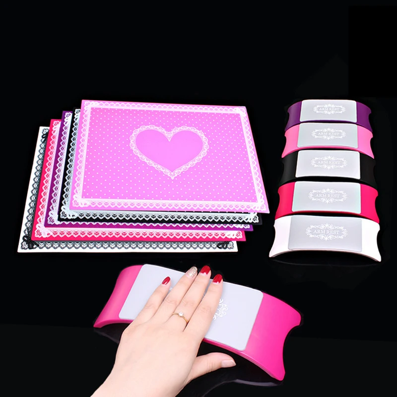

4 Colors Silicone Mat Arm Rest Pillow Table Hand Holder Special silicone hand pillow hand pad Manicure Tool Practice Hand