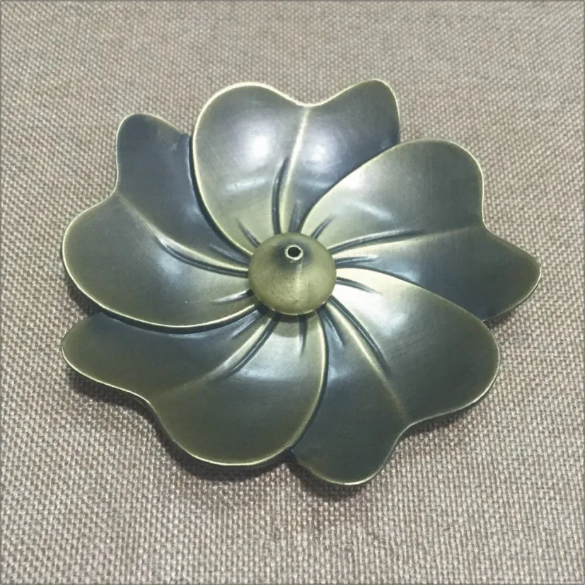 1 шт. креативный домашний декор Lotus Plum Blossom сплав курильница катушка для ладана 2 мм