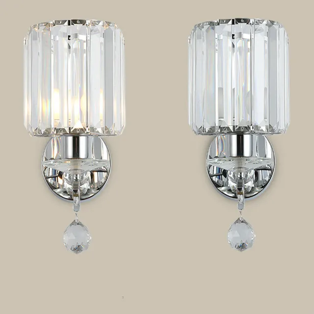 Bedroom Bedside Crystal Wall Lamp Lique Murale Luminaire Led Bedroom Bedside Crystal Wall Lamp Lique Murale Luminaire Led Light Bathroom Lights For Home