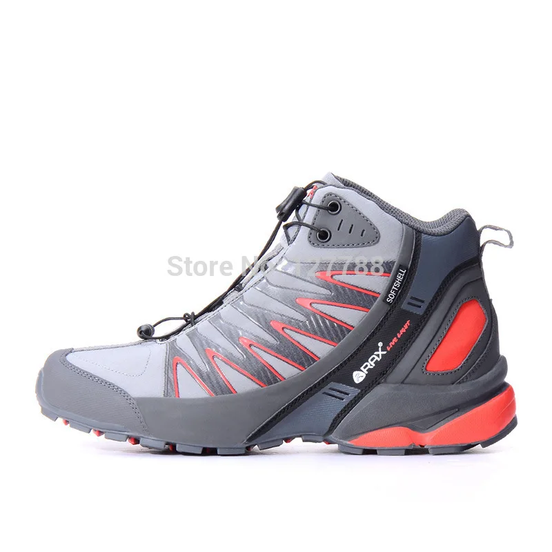 

Rax 2018 Man Travel Shoes Leather Mountain Sneaker Hiking Boots Mens Autumn Winter Outdoor Hard-Wearing Sneakers D0542