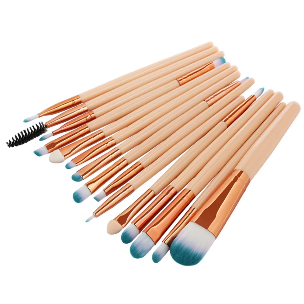 

15Pcs/Kit Makeup Brushes Set Foundation Powder Concealer Eye Shadow Eyebrow Eyeliner Lip Cosmetic Makeup Brushes Beauty Tool Set