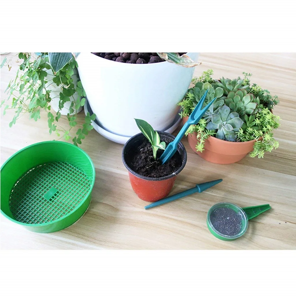 21cm Dia. 3mm Mesh garden soil sieve riddle riddler sifter aerator compost