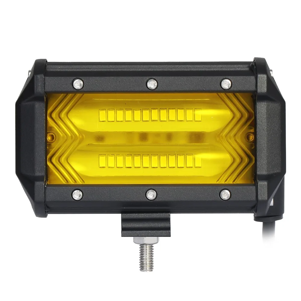 

LM 2 pieces 5.5" 24W high power IP67 waterproof 3000K 6500K 10-30V DC offroad car led work light yellow 12v 24v