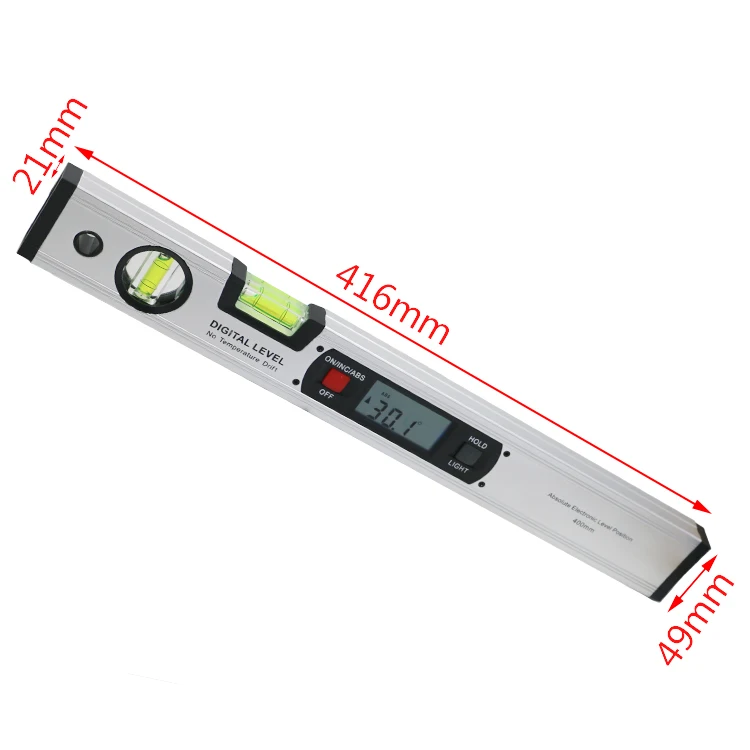  Protractor Ruler Digital Angle Finder Level 360 Degree Range Spirit Level Upright Inclinometer