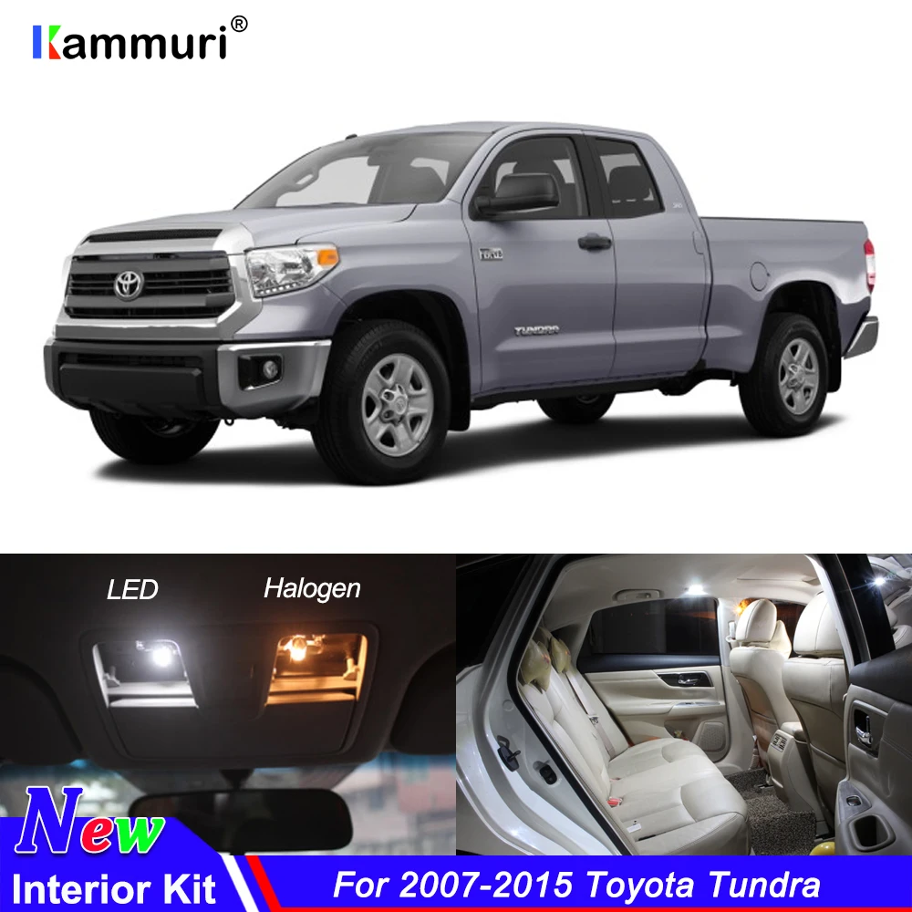 10Pcs No Error White LED Light Bulbs Interior Package Kit For Toyota