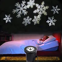Christmas Projection Lights Moving Snowflake LED Garden Projector Light Outdoor Decoration Spotlight Home Wall Tree