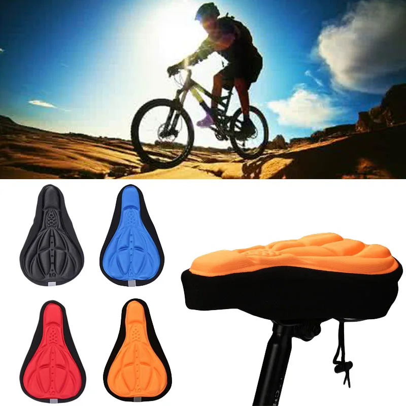 Multicolor Bike Seat Gel Pad Cushion Cover For Bicycle Saddle Extra Soft Comfort