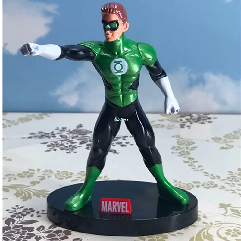 

4" Justice League Superhero Green Lantern Spectre Parallax Alan Scott PVC Action Figure Collectible Model Toy OPP 10CM B1962