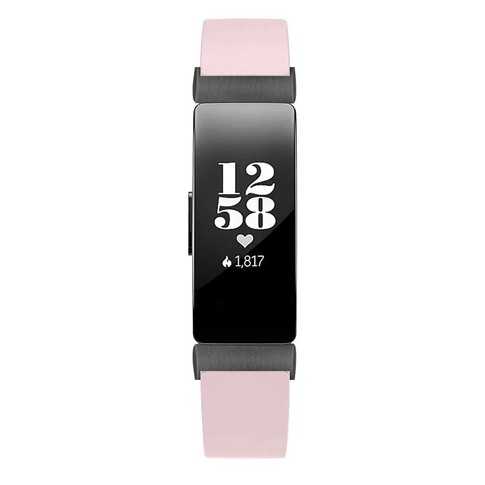 Кожаный ремешок на запястье, Браслет для Fitbit inspire Смарт часы замена Браслет для fitbit inspire ремешок на запястье - Цвет ремешка: Pink