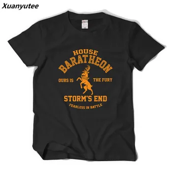 

Xuanyutee Game Of Thrones House Baratheon 3D Printed Men T-shirt Summer New Cotton O-neck Big Yard Short Sleeve Tee Shirt Homme
