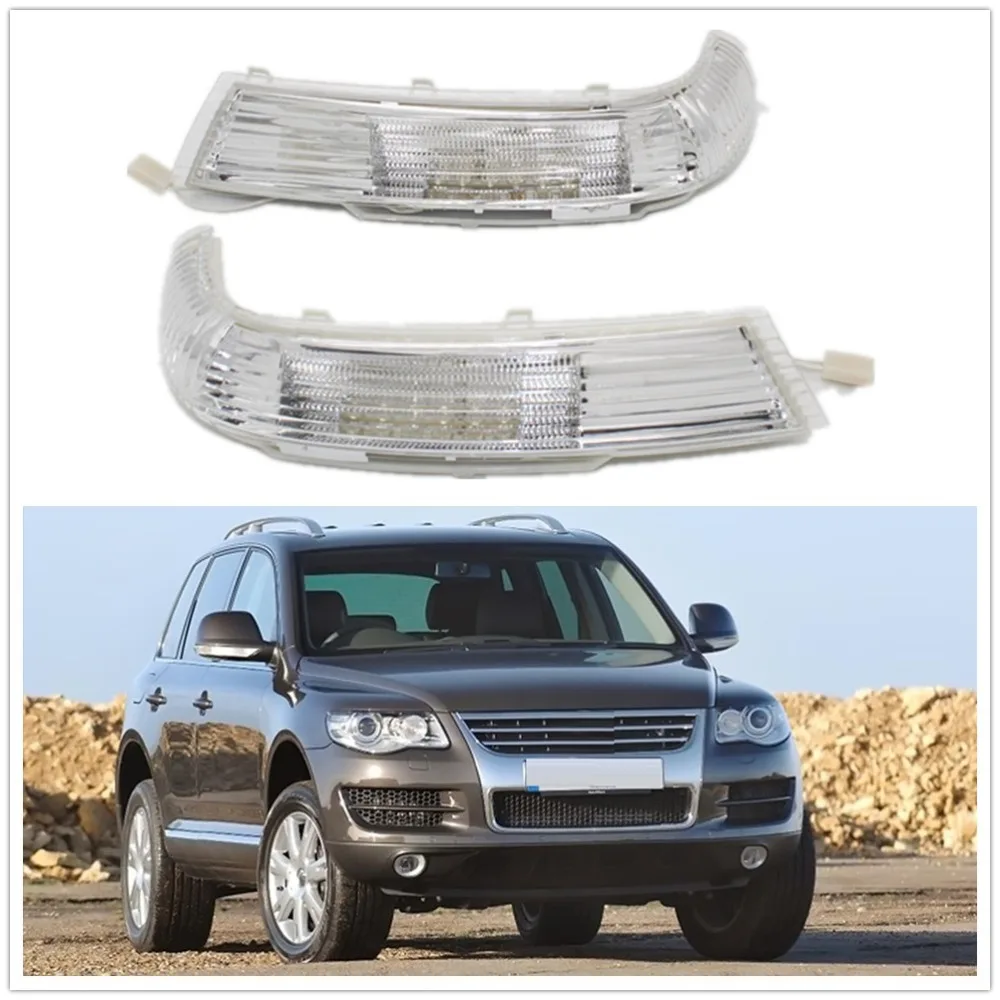 Светодиодный светильник-зеркало для VW Touareg 2002 2003 2004 2005 2006 2007, Автомобильное зеркало заднего вида, светодиодный индикатор поворота, светильник