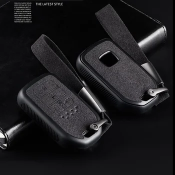 

Suede 3 or 4 Buttons Remote Car Key Cover Case For Honda Civic Accord EX EXL Crv Crz Hrv Pilot Ridgeline 2016 2017 2018