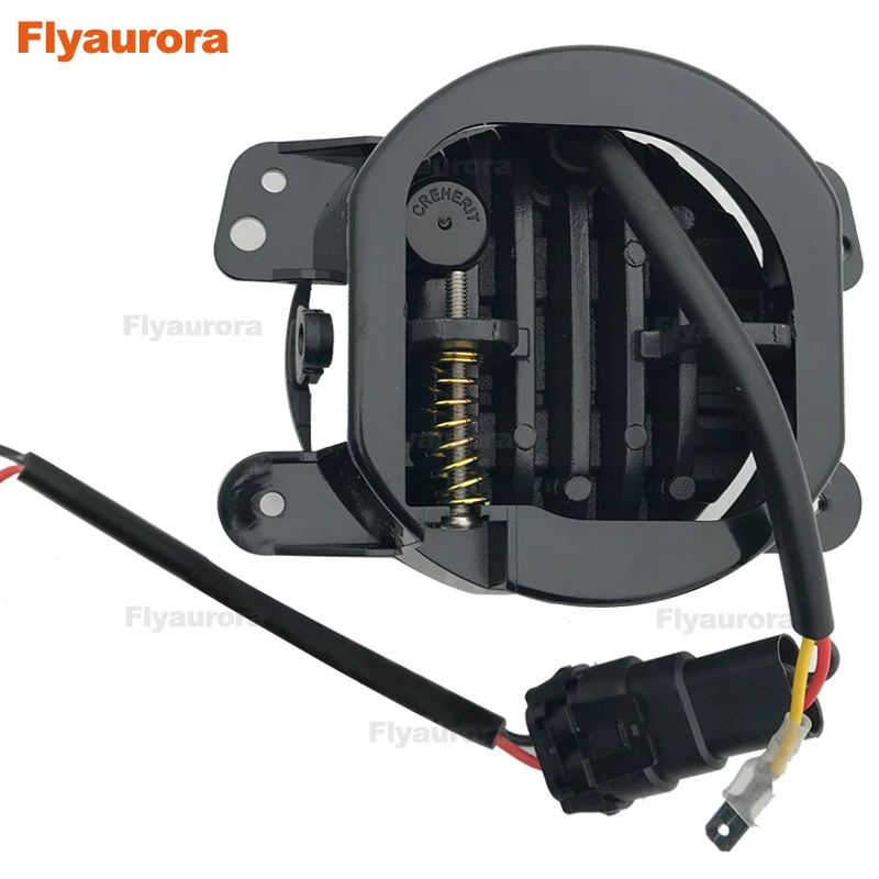 Flyaurora 7 дюймов Led фары для автомобиля Белый Halo DRL + пара 4 передний бампер