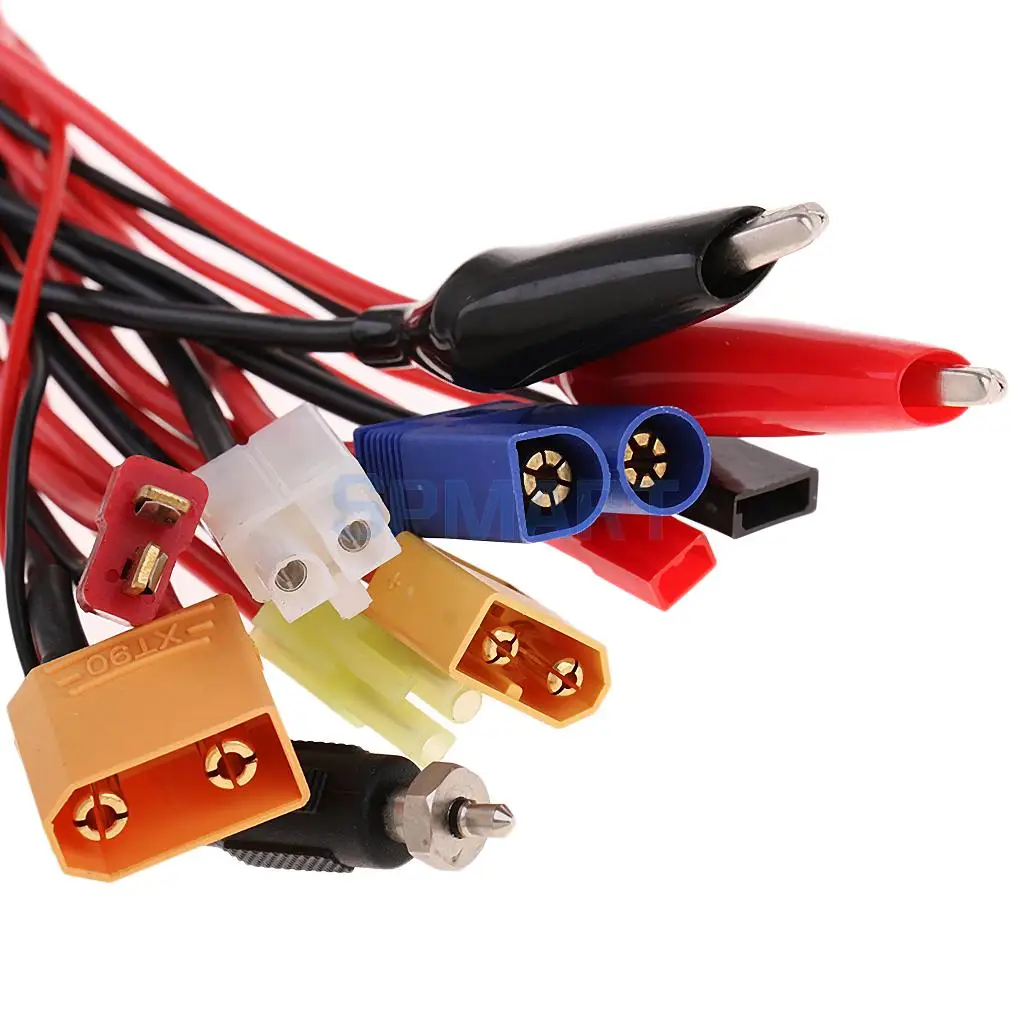 10 in 1 Multifunction Balance Charging Cable Wire XT60 XT90 T Plug EC5 JST JR FUTABA Plug Adapter