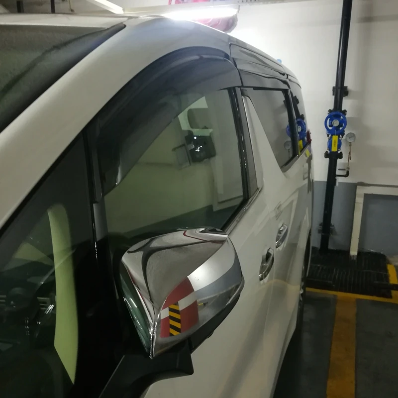 

For Toyota Alphard 2017 2018 2019 ABS Chrome Car Door Rearview Rear View Mirror Cap Case Cover Trim 2Pcs/set