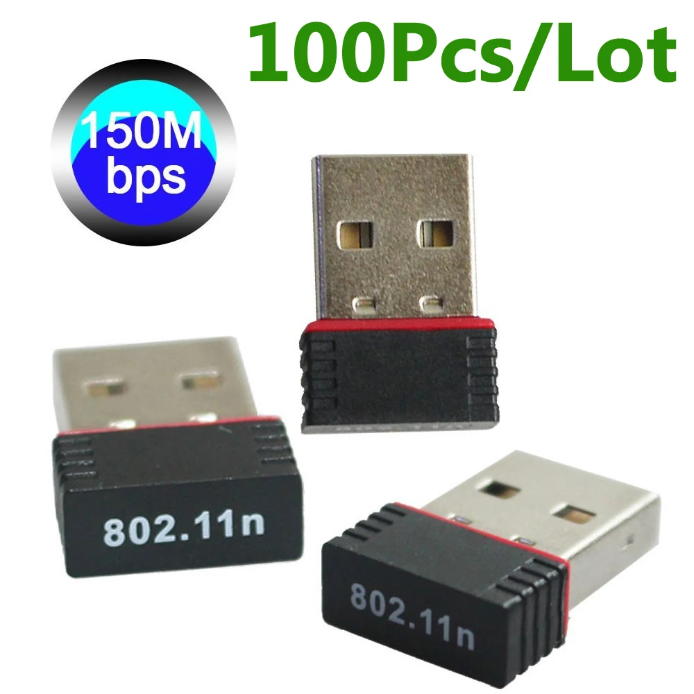Фото 100 шт./лот Ralink RT5370 802.11n 150 Мбит Мини usb-адаптер Wi-Fi PC Беспроводной USB адаптер для