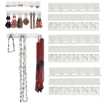 

Earring Necklace Hanger Organizer Adhesive Jewelry Holder Packaging Display Jewelry Rack Sticky New