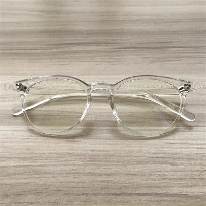 

YOOSKE Vintage Clear Optical Glasses Frame Women Men TR90 Clear Lens Eyeglasses Trendy Transparent Eyewear frames
