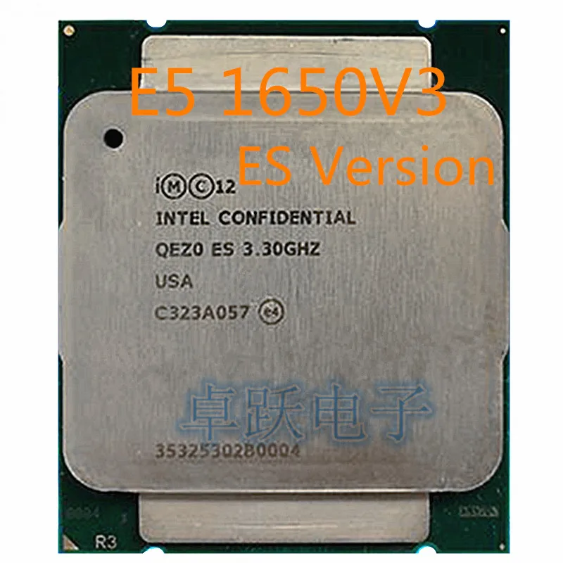 E5 1650V3 ES версии QEZ0 E5-1650V3 Процессор процессор 3,30 ГГц 6-ядерный 15 м E5-1650 V3 FCLGA2011-3
