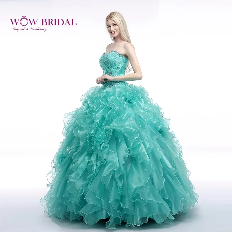 Wowbridal, изящное Пышное Платье, милое платье с открытыми плечами, украшенное кристаллами, из органзы, многоуровневый взъерошенный пышный наряд