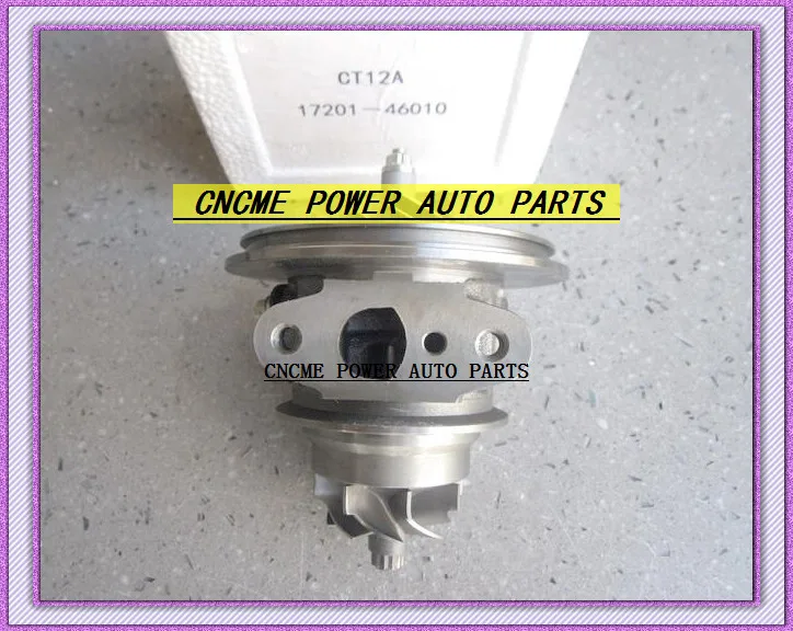 Turbocharger Cartridge CHRA Core CT12A 17201-46010 17201 46010  For TOYOTA Lexus Soara Soarer Supra 90- Twin Turbo 1JZ-GTE 1JZGTE 2.5L (1)
