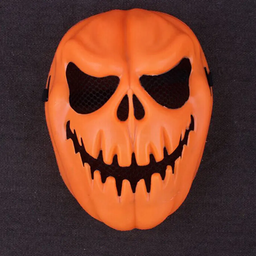 

Full Face Scary Haloween Pumpkin Head Mask Cute Felt Halloween Trick or Treat Eye Mask