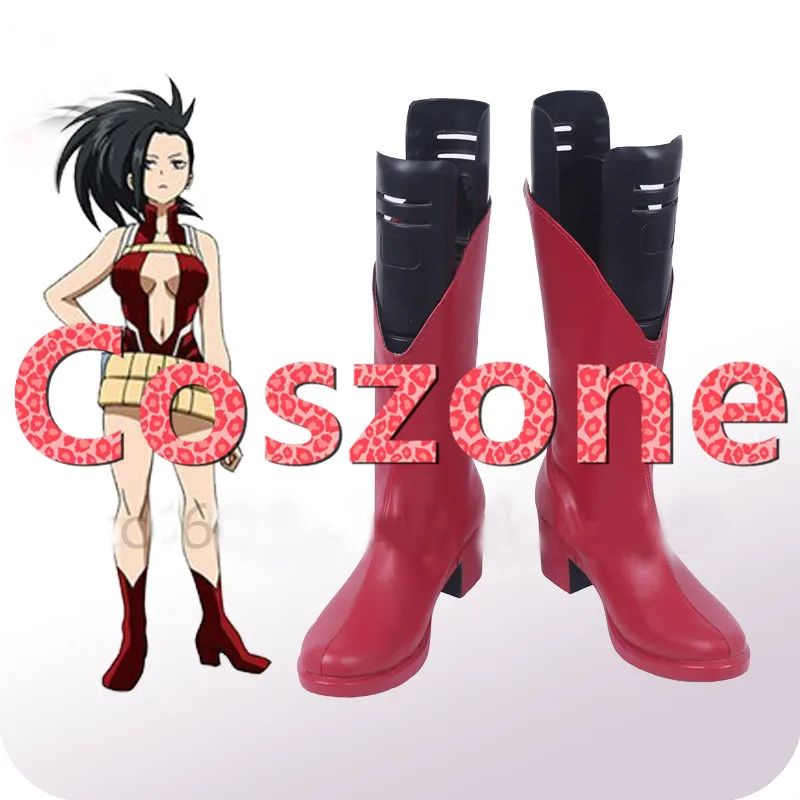 My Hero Academia Boku no Hero Akademia YAOYOROZU MOMO Cosplay Shoes (1)