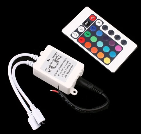 LED контроллер 12 В 24 клавиши ИК пульт RGB для SMD 3528 5050 smd прокладки 2 шт./лот бесплатная