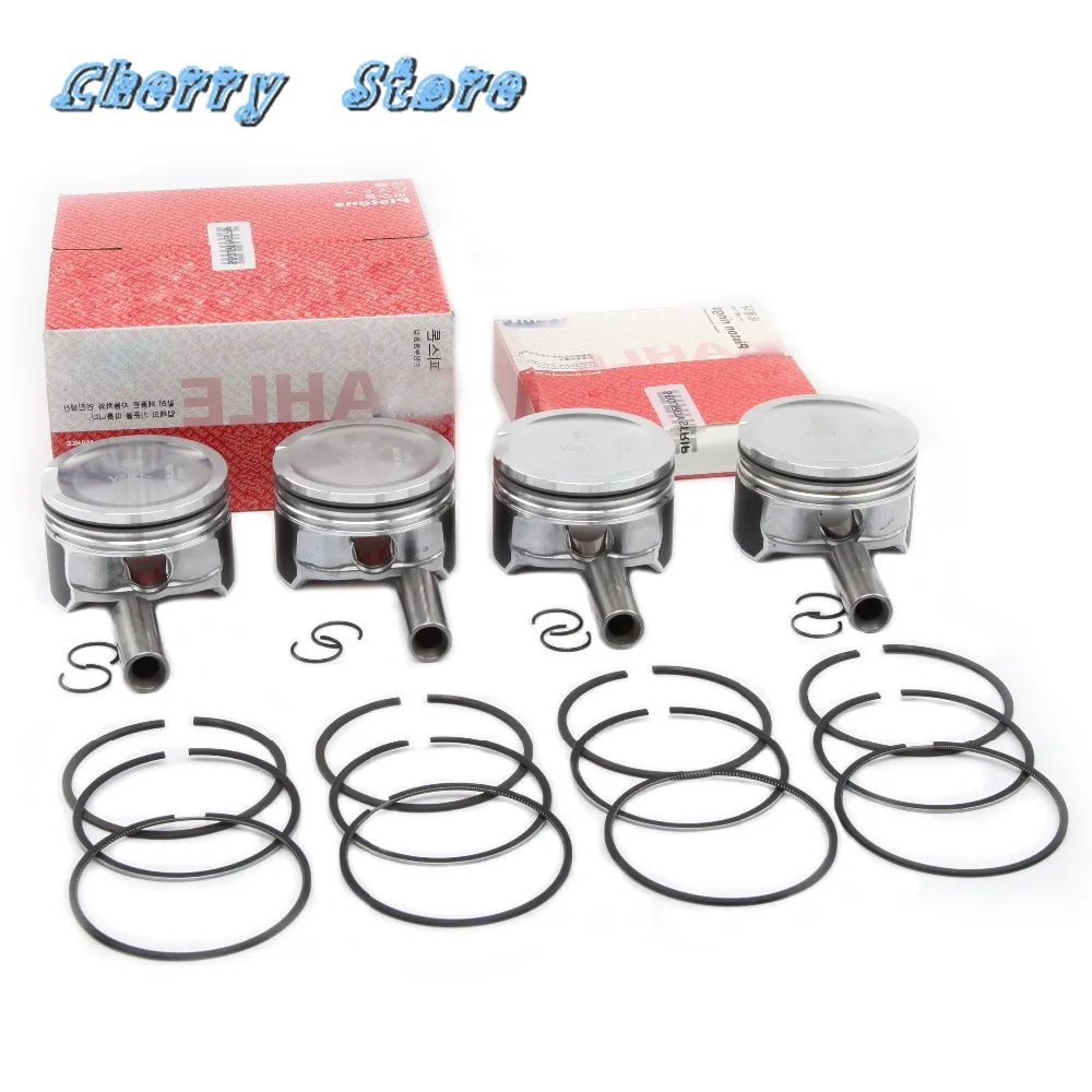 NEW 06B 107 065 N 4Pcs STD Engine Piston Rings Kit For Audi A4 Quattro