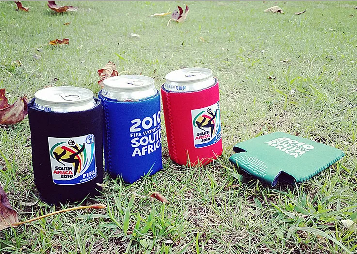 6pcs Outdoor camping Neoprene beer can cooler Insulated stubby holder