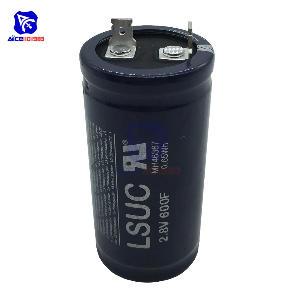 Ultrakapactor 2 8 В 600F 72*35 мм низкочастотный конденсатор супер фарадный ESR 2.8V600F 72x35 для