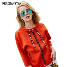 Для женщин модные Демисезонный пространство хлопок женский жакет в стиле кэжуал с воротником-стойкой и Особенная куртка свободные Высококачественная верхняя одежда Q597