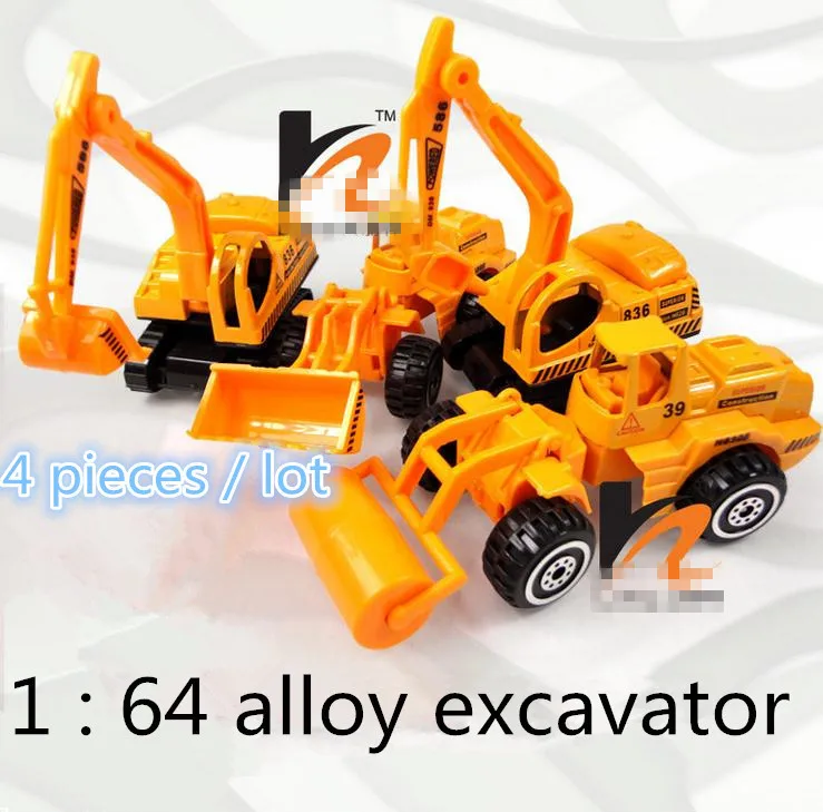 Buy 2014 Hot ! 1 64 alloy excavator Sliding model Toys,4 pieces / lot
