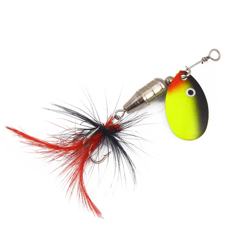 

Plastic bionic bait spoon jig fishing lure hook the false new simulation bait gear rotating sequins laser minnow hook bait