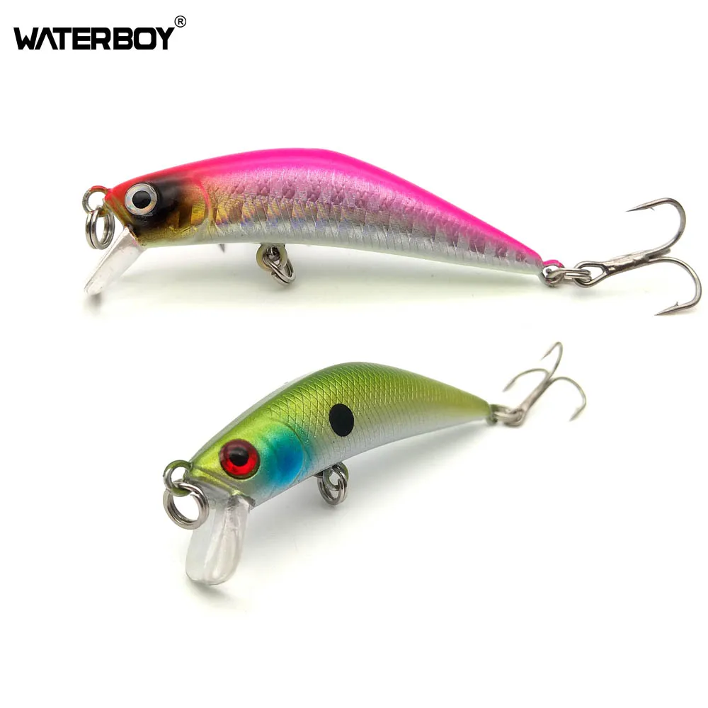 

Waterboy Mini Minnow Fishing Lure 5.7cm 5g Hard Artificial Bait OEM Factory New Model Iscas Fish Wobblers Swimbait Peche