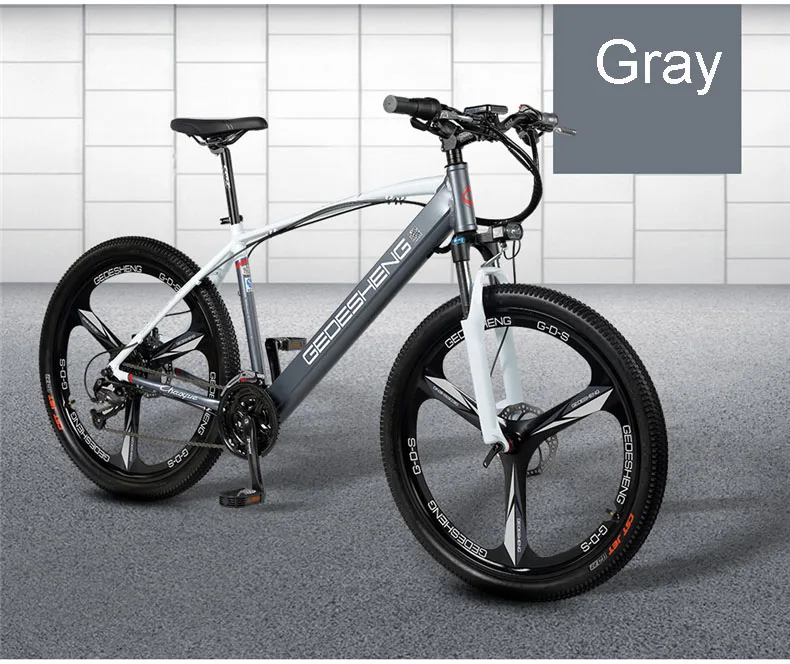 Cheap 26inch electric bicycle 27speed variable speed  48V lithium battery 240W motor PAS Rane 60km Rear wheel drive  MTB E-bike 20
