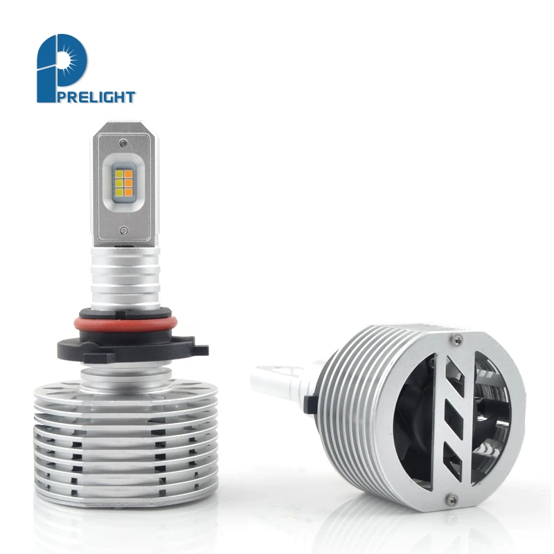 Prelight T3 9006 Car Light Led Lamp Auto Headlight Led 4500lm Yellow