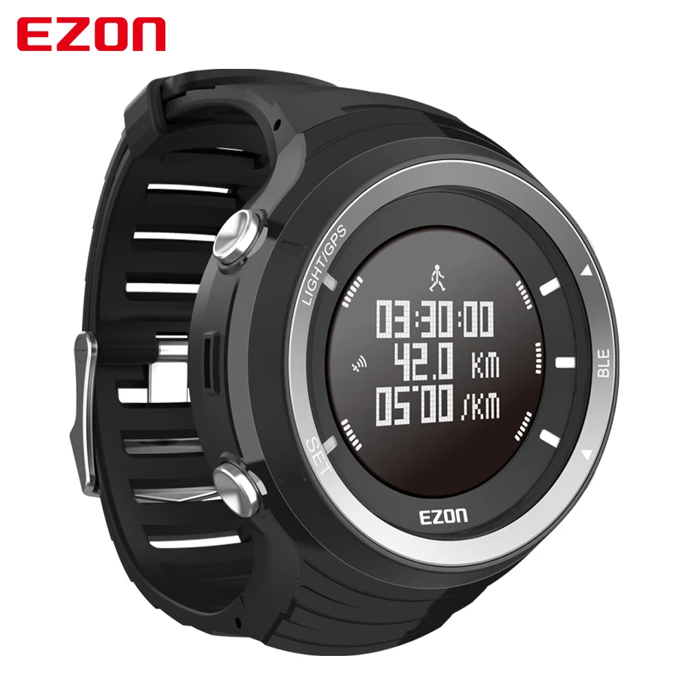 Ezon T033 Smart спортивный марафон Бег Часы Bluetooth 4.0 GPS шагомер сердечного ритма трек наручные альтиметр барометр