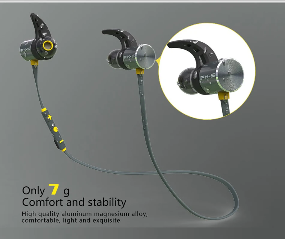 PLEXTONE IPX5 Waterproof Bluetooth Earphone Wireless Headset Wireless Bluetooth Earphones Sport Running With Microphone  (13)