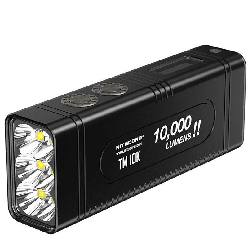 Перезаряжаемый фонарик NITECORE TM10K Tiny Monster 6 CREE XHP35 HD max 10000 люмен светодиодный экран 288