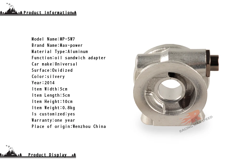 Масляный радиатор Сэндвич-адаптер пластина с термостатом и адаптером резьбой AN10 AN8 масляный фильтр адаптер SW07