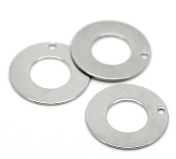

2016 Fashion 20 Silver Tone Stainless Steel Round Circle Pendants Stamping Blanks Tags 20mm