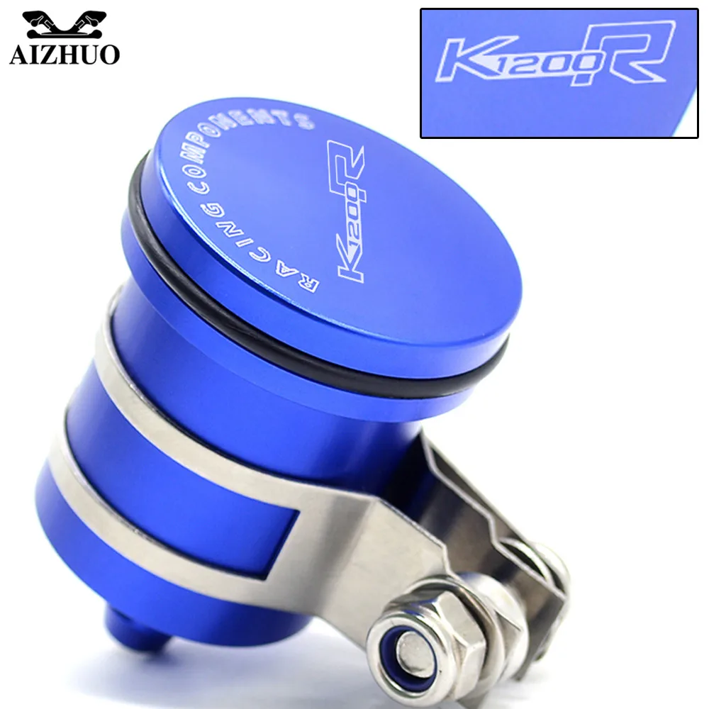 With K1200R R1200GS LOGO FOR BMW K1200R R1200GS 2004-2012 Motorcycle Oil Cup Brake Fluid Reservoir Clutch Tank Oil Fluid Cup