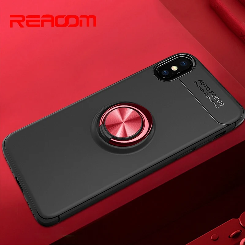 

Ring Holder Case for iPhone Xs Max Cover Magnetic Bracket Phone Case for iPhone Xs Xr X 10 8 7 6 6s Plus Bumper Protective Cases