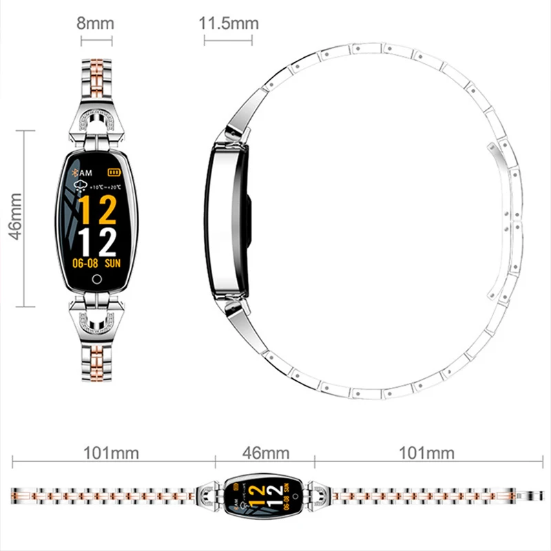Luxury Ladies Digital Watch LED Digital Women Watches Fashion Remote Camera WristWatch Stainless St