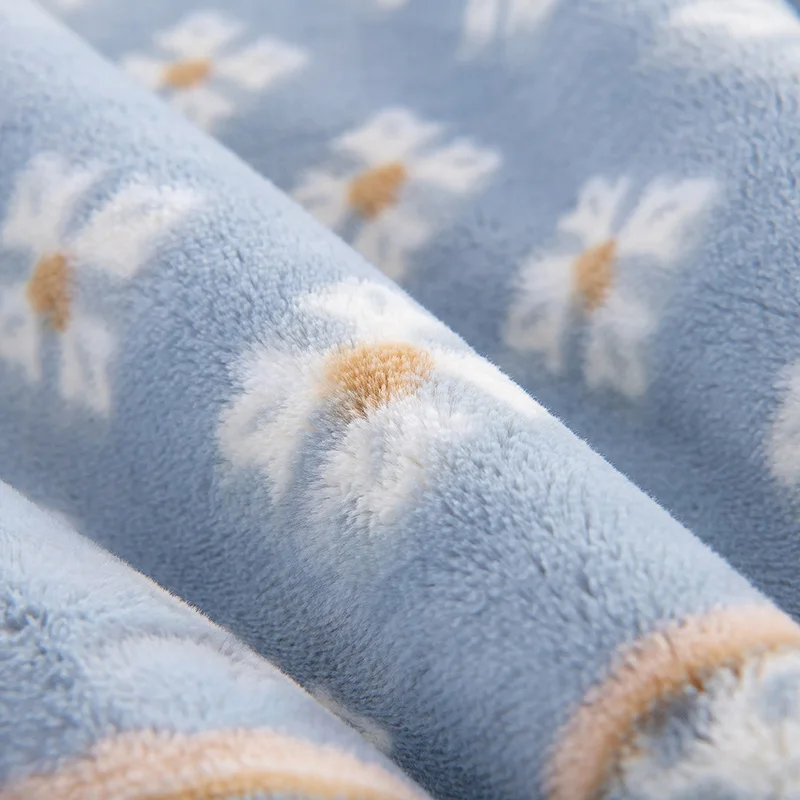 Небесно голубое одеяло с имитацией флиса 4 кг мутное высокого качества