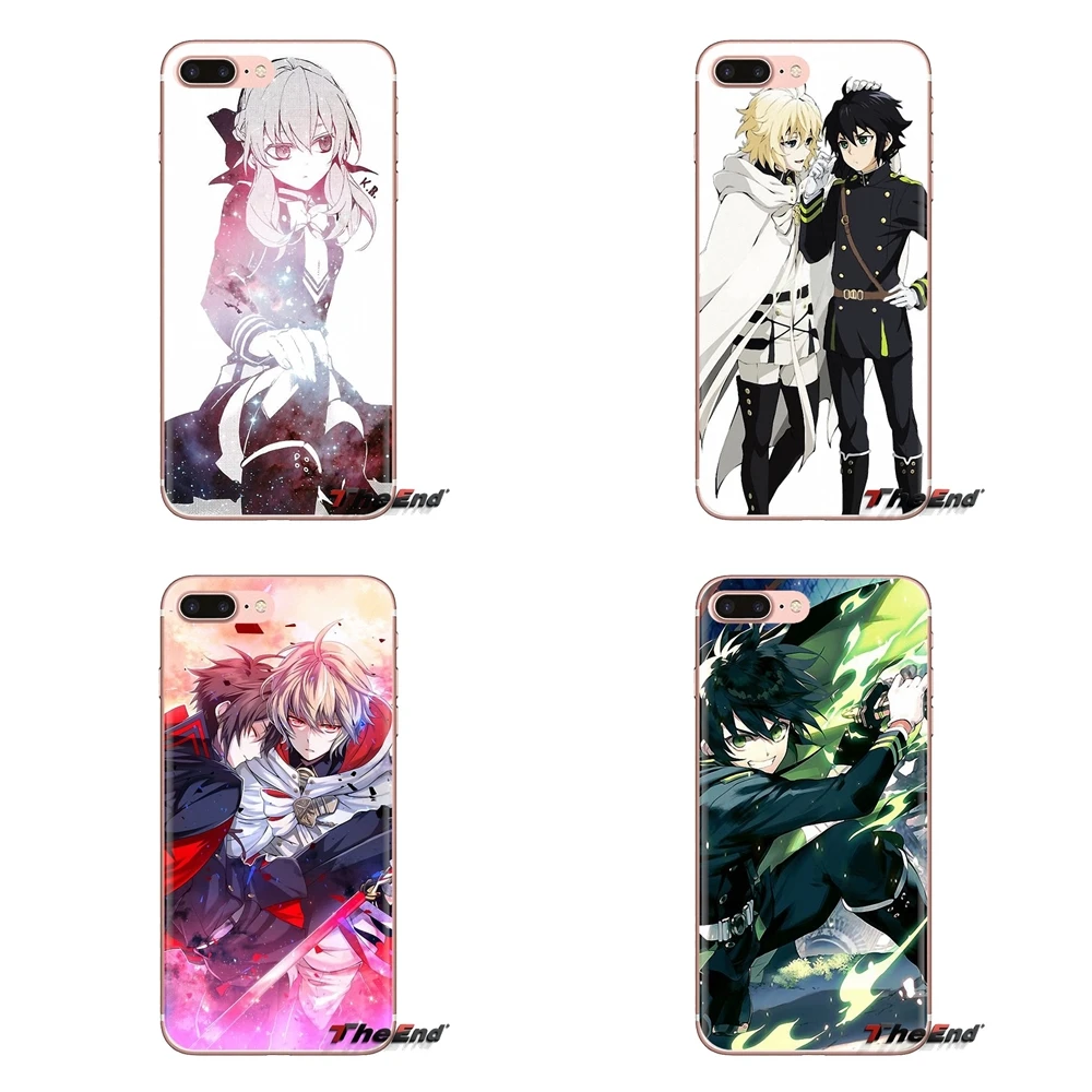 Чехлы для телефонов аниме Owari no Seraph Of The End LG Spirit Motorola Moto X4 E4 E5 G5 G5S G6 Z Z2 Z3 G2 G3 C Play Plus Mini