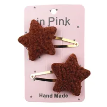 25 пар/лот заколки для волос в форме сердца с пентаграммой для маленьких девочек Детские аксессуары заколка для волос профессиональная машинка для стрижки волос