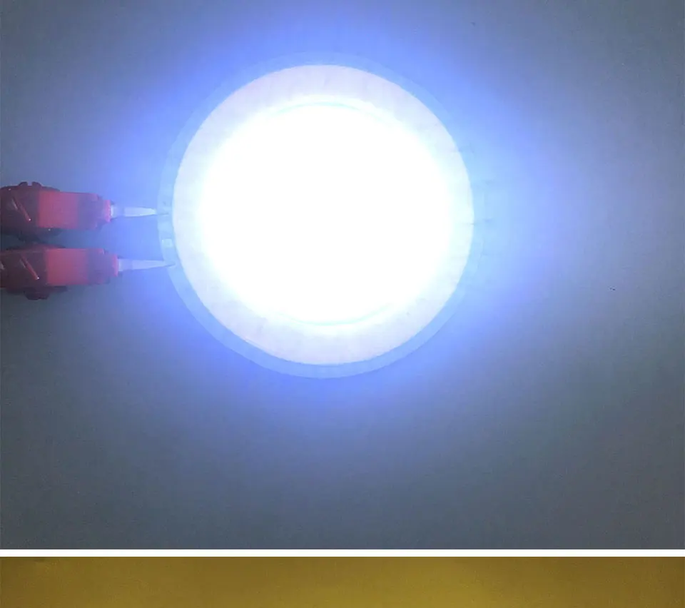 82mm Round Double Color 12V COB LED Light 5W +5W Yellow White Color DC12V Circular COB Lamp for DIY Car Decor Lighting LED Bulbs (10)